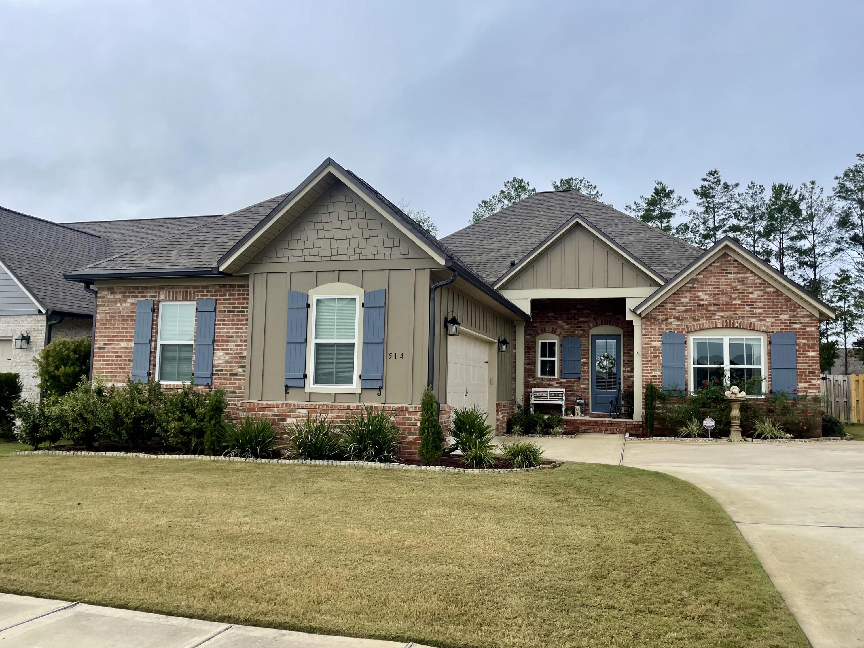 Enjoy all of what Hammock Bay offers in The Meadows subdivision. The home was built by Randy Wise and features professional series stainless steel appliances, full size refrigerator and freezer, gas cooktop, wall oven, microwave and dishwasher. Granite countertops in the kitchen and large center island with sink and bar seating. Quartz countertops in the bathrooms, crown molding throughout the living area, master suite, office, kitchen and dining area. Nice size walk-in pantry and nice sized laundry room with washtub. Enjoy your gas rinnai which gives endless hot water for you and your guests. LVT flooring throughout the home except carpet in the bedrooms and tiled flooring in the laundry room and bathrooms. The screened-in porch has an oversize swing for lounging and relaxing.