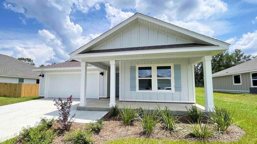 ALMOST MOVE IN READY!  FABULOUS brand-new design, the ''Lakeside'' floorplan Shoal River Landing Community. Fast Growing Crestview area. This highly desirable new floorplan provides an awesome OPEN concept, no wasted space, 5 beds, 3 baths, nice covered back patio & 2 car garage. Well-designed kitchen with granite countertops, beautiful stainless appliances, smooth top range, quiet dishwasher, built in microwave & a spacious dining area. Striking (EVP) wood look flooring, plush carpet in the bedrooms. The Smart Home Connect System includes several convenient devices. Popular durable Hardie board exterior adds charm to the classic craftsman exterior. Stylish curb appeal. Easy drive to the airport, military base, beaches at Ft. Walton, Destin & minutes to 'Blackstone Golf Course.