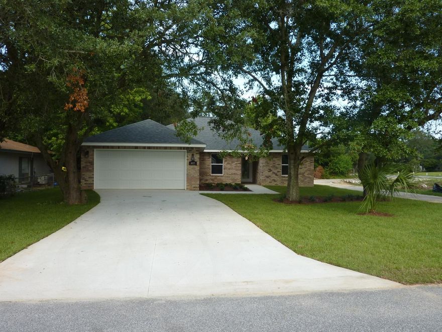 Construction complete! Don't miss your chance to own this conveniently located, 1-story, 4 bedroom home! Spacious Living Room. Classy Kitchen offers granite counters, breakfast bar, stainless steel appliances including a refrigerator, there's even a walk-in pantry! Dining area. Split bedroom floor plan. The Master Suite has a trey ceiling, walk-in closet, bath with dual vanities. Covered porch. Inside laundry. 2-car garage with auto opener. Lawn pump and sprinkler system. Privacy fenced backyard.