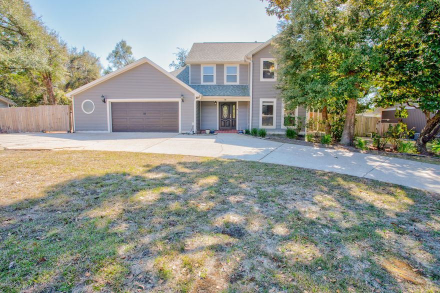 ** VA ASSUMABLE INTEREST RATE OF 2.5% ** Welcome to this stunning single-family home in the heart of Niceville, Florida! This beautifully maintained 3-bedroom, 2-bathroom property offers the perfect combination of comfort, convenience, and sustainable living.As you enter the home, you'll be greeted by a spacious and open floor plan that seamlessly connects the living, dining, and kitchen areas. Featuring TWO living room areas, this home offers plenty of space for family gatherings, while the modern kitchen boasts ample cabinetry, a new dishwasher, and a breakfast bar.The master suite is a true retreat, featuring a spacious layout and an en-suite bathroom with a large walk-in slate floor shower. Two additional well-sized bedrooms provide plenty of space for family, guests, or a home office. Step outside to your private oasis! The screened-in pool is the perfect place to cool off on hot summer days, while the covered patio offers a relaxing spot to unwind in the evenings.

In addition to the pool, this home is equipped with paid-off solar panels, ensuring energy savings and a smaller carbon footprint. Plus, there's ample space for your RV or boat, making it easy to enjoy all that the Florida lifestyle has to offer.

Situated in a tranquil neighborhood, this home is also conveniently located to top-rated schools, parks, shopping, dining, and more. Don't miss out on this exceptional opportunity to own a home that blends style, functionality, and sustainability!

Roof - 2021, HVAC - 2010 & 2021 (2 separate units for upstairs/downstairs), HWH - 2006, Pool pump - 2021, Dishwasher - 2025