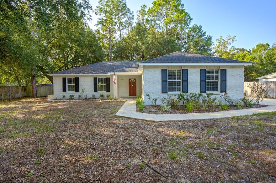 Looking for an affordable home?  Take a look at this beautiful updated home. New kitchen cabinets and quartz counter top with stainless steel appliances.  LVP through out the home, AC unit replaced recently.  Large fenced in yard with a sprinkler system and  partially chain link and back yard a privacy fence.  Appliances and irrigation system as is.