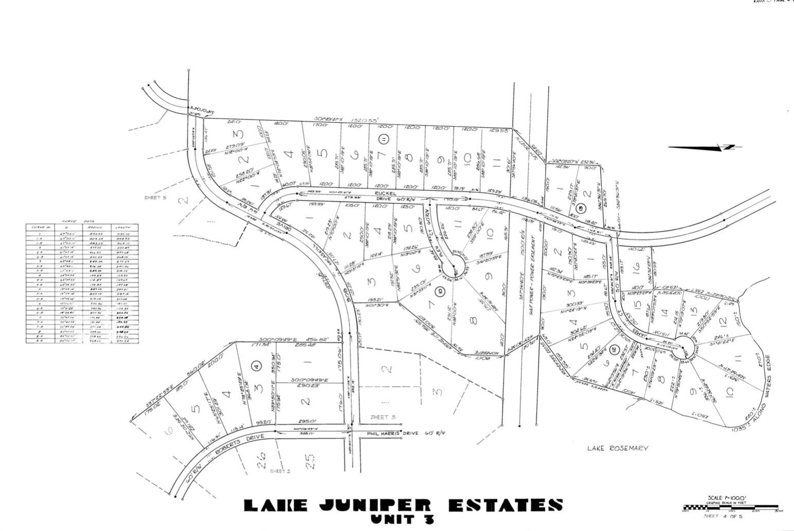 LAKE JUNIPER ESTATES UNIT 3 - Land