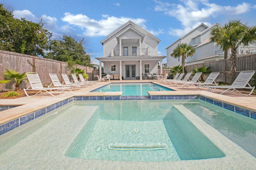 Luxury RENTAL ENGINE just a short distance from beach access.  Newly constructed in 2019, this spacious 8 bedroom 10 bad has all the Coastal contemporarily finishes and stylings that make this one of the top rental vacation properties along the Emerald Coast.  Add to that a game room with a pool table and wet bar, open kitchen concept as well as the large heated swimming pool and spa with outdoor kitchen and your renters will be coming year after year to entertain and enjoy life in Luxury at the Beach.  The property currently boasts over $260k of rental revenue for 2021 and has a majority of 2022 already booked.  Call for details!