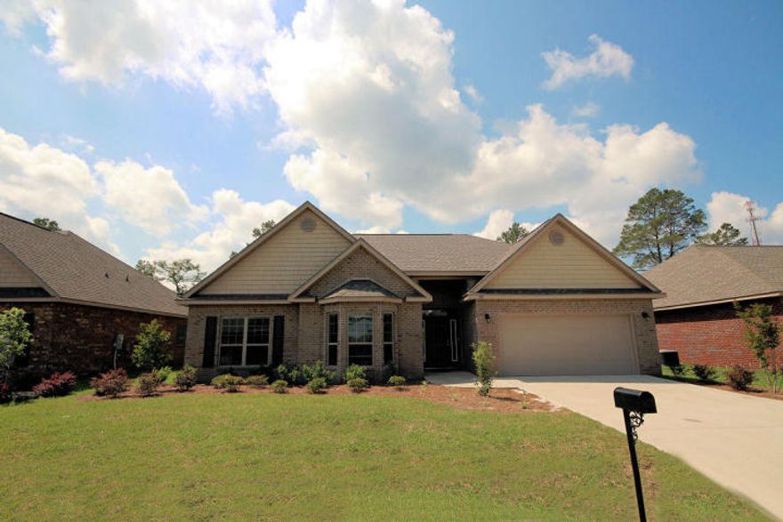 This home is just 5 miles from the beautiful beaches in Seagrove Beach, FL and the world famous town of Seaside, which is one of Florida's most sought out destinations. The Preston plan offers 3 bedrooms and 2 full baths with a brick sided exterior and a two car garage. Beautiful hardwood floors greet you in the entry, living and dining areas. This one level contemporary home comes with stainless steel GE appliances, granite counter tops in the kitchen and ceramic tile in the bathrooms, kitchen and laundry area. The bedrooms are carpeted. Large covered back porch extends your space to the outdoors.Peach Creek, a Santa Rosa Beach community, is conveniently located between Destin and Panama City Beach in Point Washington. Peach Creek is just minutes from Florida's Scenic Route 30-A,