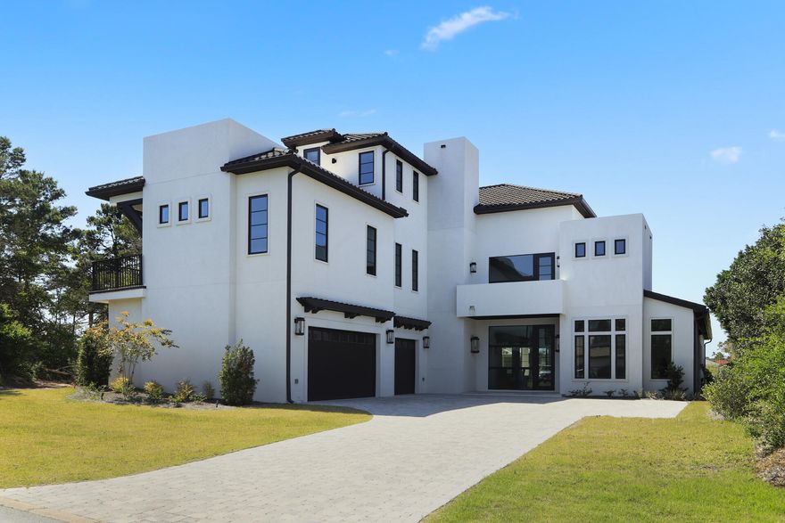 GULF VIEWS AND PRIVATE BEACH ACCESS! This newly built home, designed bylocal Award-Winning Architect, Jeff Margaretten, features 3 rd floor gulf views,expansive first floor living spaces and designer elements throughout. Nestled inBella Mar, 191 Sea Winds is walking distance to the private deeded beach and otherBella Mar amenities. Bella Mar is a gated community on 30A, one of America's mostdesired coastlines. EXTRAORDINARY FLOORPLAN! This modern floorplan isperfect for entertaining and for family life. Unlike other properties nearby, theground floor incorporates huge open spaces including a great room with a fireplaceand wine bar, a dream kitchen with both a wrap-around 'L-shaped' entertainmentisland and a chef's island in the center, and an open dining r Three of the bedrooms , including master suite have walk in closets and private balcony. Large master bathroom with walk-in shower,  bathtub and a 11 x 11.9 walk in closet.  Third floor is large open space with GULF views from the sitting room also both the north and south balconies. Wet bar near the south facing balcony includes icemaker, dishwasher and beverage refrigerator.  This level also includes a media room, bedroom with full bathroom, half bathroom.   Back of house is set up  for entertaining with a covered patio, spacious pool deck, large pool/jacuzzi, outdoor gym/ recreation room, and  outdoor pool bathroom, outdoor shower. This home also includes  first and second floor laundry room, 3 car garage, elevator, 4 A/C units.  Gas is hooked up to pool, generator, stove and hot water heater, furnaces.  Gas is available for an outdoor fireplace and sunny patio is plumbed to add an outdoor kitchen if desired. Walking distance to the deeded beach access (.25 mile),Gulf Place & some of the best restaurants on West 30-A. Short term rentals are not allowed. Sold furnished. 