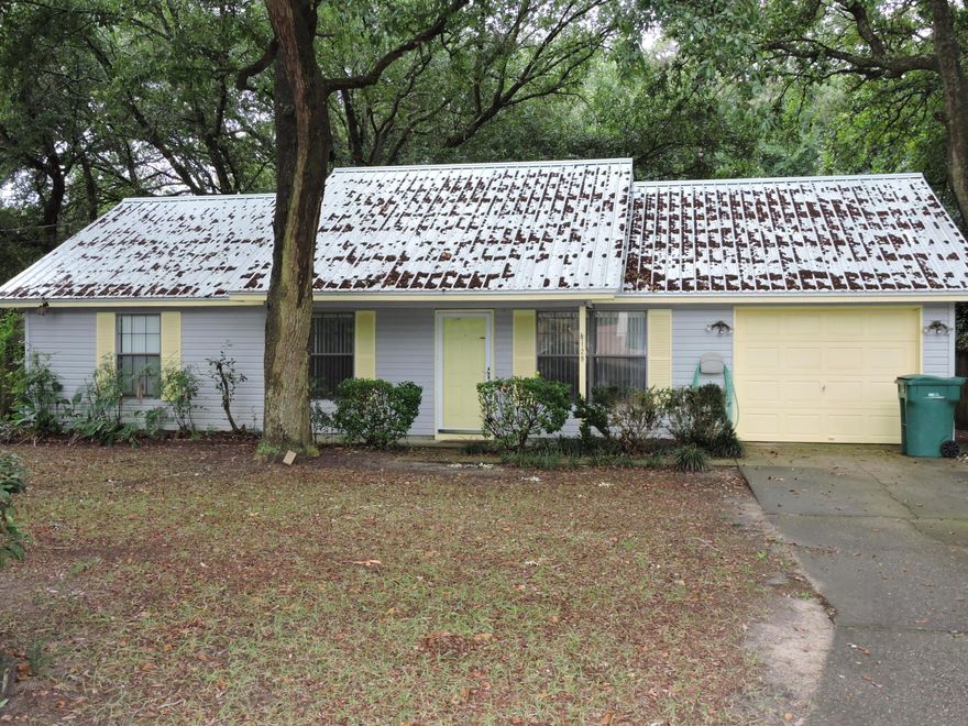 Available NOW! The home is located South of I-10 with a shaded large flat lot situated on a cul-de-sac. The home has been recently painted and tiled throughout with updated light fixtures. The home features a semi open concept living/dining/kitchen area. The bedrooms are niced sized with ample closet space. There is a screen in porch on the back of the home where you can enjoy your morning coffee. Schedule your showing today!