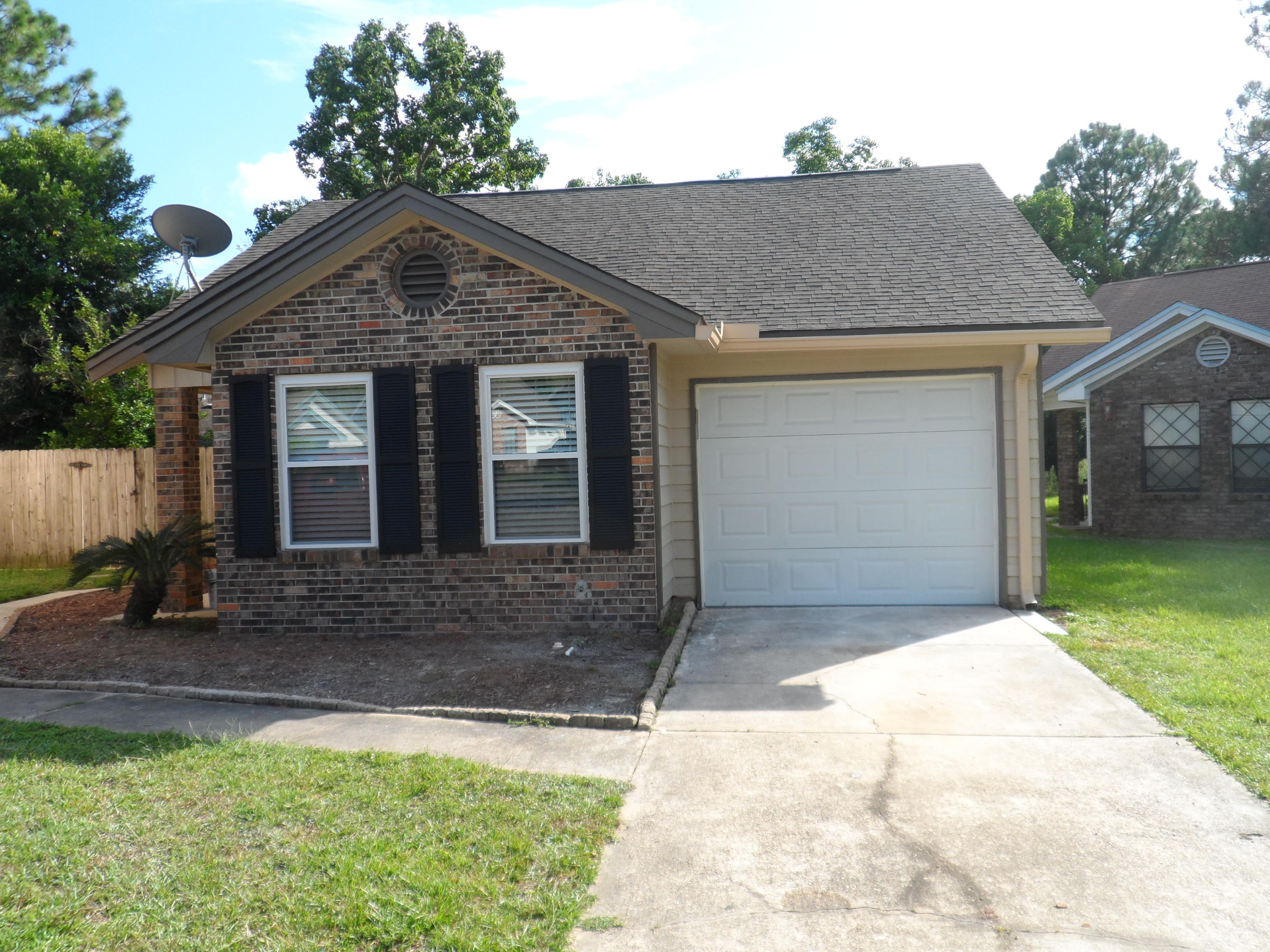 Recently updated and move in ready!! Kitchen updates include all new cabinets, granite counter tops and tile floors. Master bath updates include new vanity with marble top, fixtures, faucets, and tile floors. Both bedrooms updated with wood flooring. Entire home has been freshly painted. Front window and carpet were replaced in May. Conveniently located to shopping, schools, EGLIN and HURLBURT