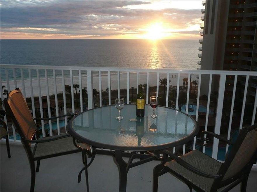 The Perfect Floor is The 8th Floor. Beautiful Gulf Views From This 2 Bedroom, 2 And A Half Bathroom Plus Bunk Condo At Shores Of Panama! This Condo Features Tile Flooring Throughout, Full Size Stackable Washer/Dryer. Amenities Include: 18,000+ Sq ft Lagoon Pool with Tropical Landscaping, Bridges, Fountains and Recreational Features, Large Heated Indoor Pool, Two Tiki Bars, Fully Equipped Fitness Center, Indoor Spa, Sauna & Steam Room, Game Room, Conference Room, Gated Community, On-Site Rental Office. Easy Access to Restaurants, Entertainment, Pier Park, Shopping, Golf Courses, & Only 20 Minutes Away From the Airport!