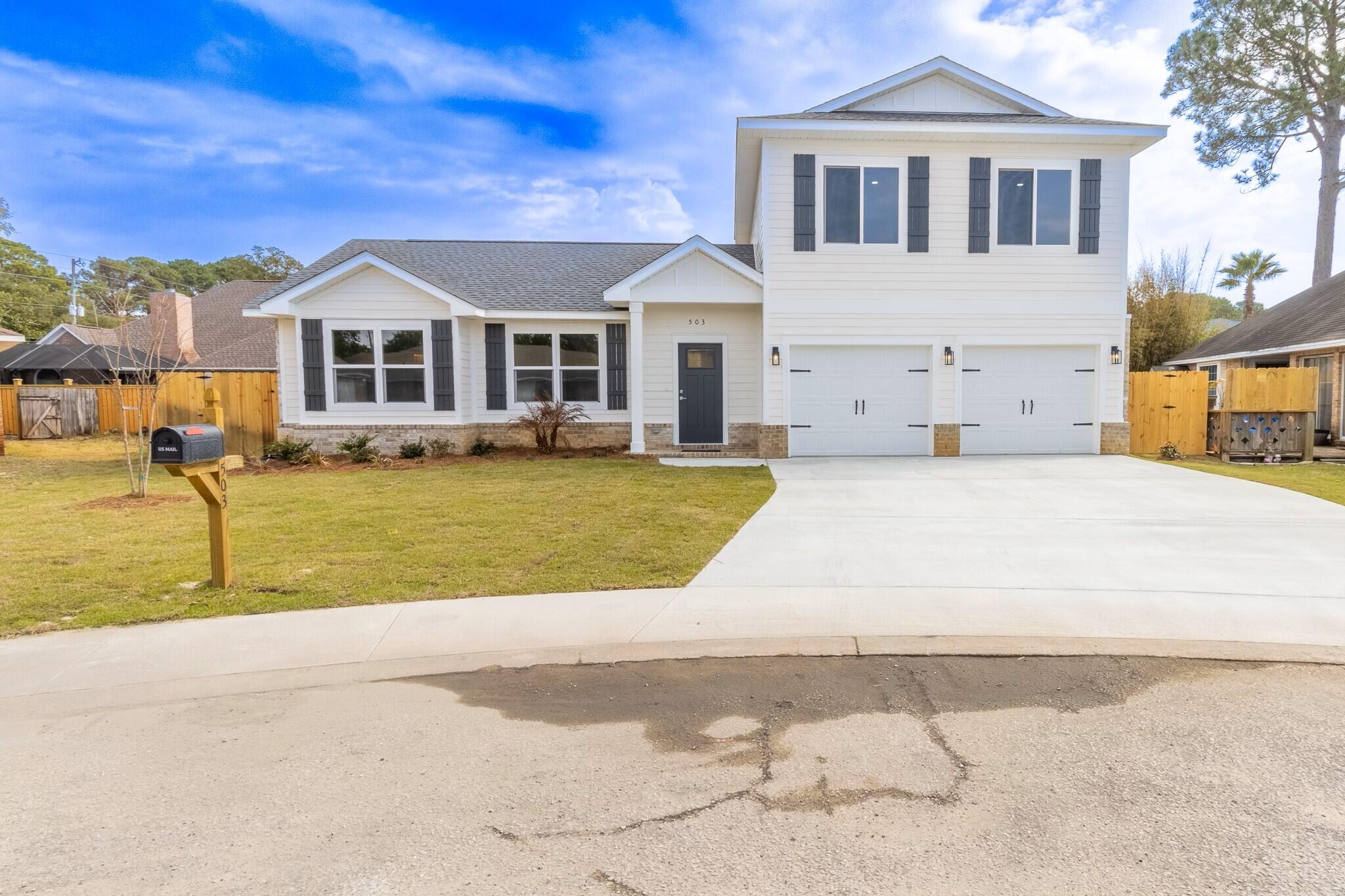 BUILDER OFFERING UP TO $10,000.00 ASSISTANCE FOR ACCEPTABLE OFFER TO GO TOWARD BUYER'S CLOSING COST, RATE BUYDOWN, POINTS ... ETC. BUILDER IS ALSO INCLUDING REFRIGERATOR, WASHER, DRYER AND YARD COMPLETELY FENCED. Absolutely gorgeous, just finished custom built home in the heart of Destin. Built by quality local builder, Arista Builders Construction Inc. This exquisite home offers many features and upgrades throughout! Kitchen features include quartz counters, walk-in pantry with solid wood shelves, solid wood cabinets with soft closures, stainless steel appliances and under cabinet lighting. The home has 2x6 walls, 9' ceilings, LVP flooring, oak stairs, impact windows and doors, completely fenced yard, washer and dryer. Near shopping, schools and parks without getting out on Highway 98! $2,000 towards Buyers Closing Cost when using preferred lender. Buyer to verify square footage, lot dimensions and all information deemed important
