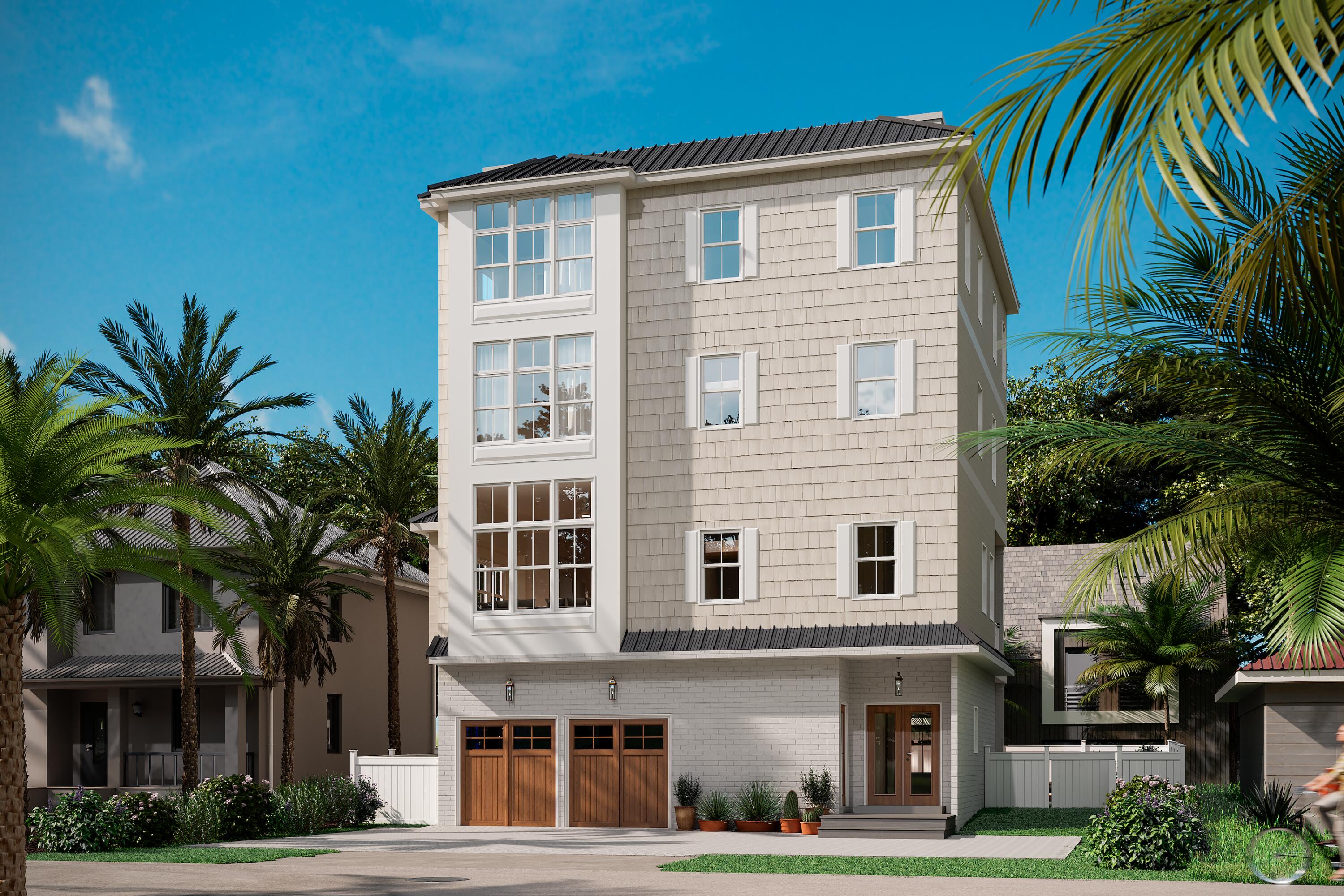 Under Construction luxury 4 story vacation home located in the heart of Miramar Beach. Get in on the ground floor with this beautiful beach house. Perfect opportunity for an investor looking to for brand new construction in a centrally located/prime location. Some noteworthy features of this soon to be brand new home are 7 bedrooms each with their own private bathroom, outdoor summer kitchen and pool, elevator, roof top deck, gorgeous gourmet kitchen, custom vanities in all 8.5 bathrooms, and so much more! On the first floor you will find the 2-car garage, a master suite, a separate full bath, wet bar with wine cooler, bonus living area, and the outdoor space. Outside is the paver pool deck with pool, as well as the composite lounging deck and all stainless-steel summer kitchen. The back yard will include a privacy fence.
On the 2nd floor is your open concept living space with access to the covered balcony that overlooks the back yard. The gourmet kitchen boasts a large kitchen island with double dishwashers and bar seating, large double fridge, and full tiled wall. The dining area is spacious enough to accommodate a tabletop of 10. The large living room and a powder room round out the 2nd floor.
On the 3rd floor you'll find the laundry room with double stacking units, and 3 suites, all with their own private baths and walk-in closets.
On the 4th floor, like the 3rd, are 3 more suites, one of which is the primary suite with double vanities, and beautiful vertical tiled accent wall. Again, each room has its own private bathroom and walk-in closet. There is also a 4th floor deck with spiral staircase leading you to the roof top deck.
Being located in community of Frangista Beach, you have easy access to many local attractions. With places like Silver Shells Outlet Mall, Pompano Joe's Restaurant, Surf Hut Restaurant, WinnDixie, and much more all surrounding you, you'll never have to venture too far from the property.