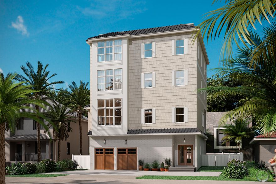 Under Construction luxury 4 story vacation home located in the heart of Miramar Beach. Get in on the ground floor with this beautiful beach house that will have GULF VIEWS!  Perfect opportunity for an investor looking to for brand new construction in a centrally located/prime location.  Some noteworthy features of this soon to be brand new home are 7 bedrooms each with their own private bathroom, outdoor summer kitchen and pool, elevator, roof top deck with gulf views, gorgeous gourmet kitchen, custom vanities in all 8.5 bathrooms, and so much more! On the first floor you will find the 2-car garage, a master suite, a separate full bath, wet bar with wine cooler, bonus living area, and the outdoor space. Outside is the paver pool deck with pool, as well as the composite lounging deck and all stainless-steel summer kitchen. The back yard will include a privacy fence.

On the 2nd floor is your open concept living space with access to the covered balcony that overlooks the back yard. The gourmet kitchen boasts a large kitchen island with double dishwashers and bar seating, large double fridge, and full tiled wall. The dining area is spacious enough to accommodate a tabletop of 10.  The large living room and a powder room round out the 2nd floor. 

On the 3rd floor you'll find the laundry room with double stacking units, and 3 suites, all with their own private baths and walk-in closets. 

On the 4th floor, like the 3rd, are 3 more suites, one of which is the primary suite with double vanities, and beautiful vertical tiled accent wall. Again, each room has its own private bathroom and walk-in closet. There is also a 4th floor deck with spiral staircase leading you to the roof top deck.

Being located in community of Frangista Beach, you have easy access to many local attractions.  With places like Silver Shells Outlet Mall, Pompano Joe's Restaurant, Surf Hut Restaurant, WinnDixie, and much more all surrounding you, you'll never have to venture too far from the property.
