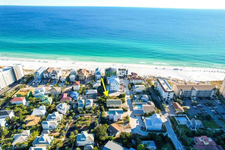 This custom built beach home is FULL of potential as a personal property or investment rental. The large living space opens up to the kitchen and bar area and includes gorgeous cypress wood vaulted ceilings. Beautiful gulf views can be enjoyed from the balcony! Buyer could easily convert downstairs to add two additional bedrooms.