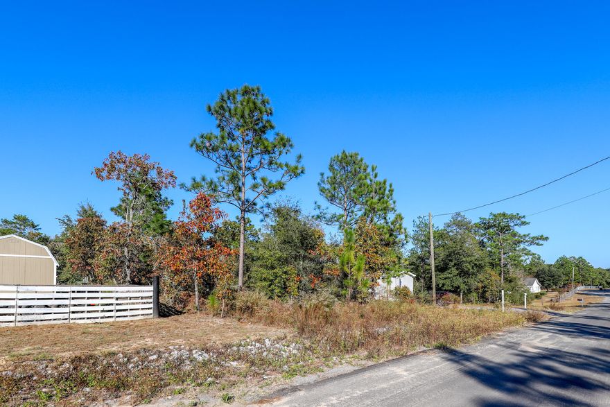 Entered for comps purposes only! Vacant wooded lot on a ''paved road'', approximately 0.23 of an acre in size, offering easy access to major highways such as HWY 90, I-10, 285, and 331. This convenient location allows for quick travel to nearby cities like Niceville, Crestview, Destin, 30A/Seaside, and Panama City Beach.This property is near many great outdoor activities like fishing, golfing, national parks, and the beautiful beaches of the Emerald Coast! While there are no utilities currently in place on the lot, power and public water are available in the area, and for sewer services, a septic system would need to be installed.