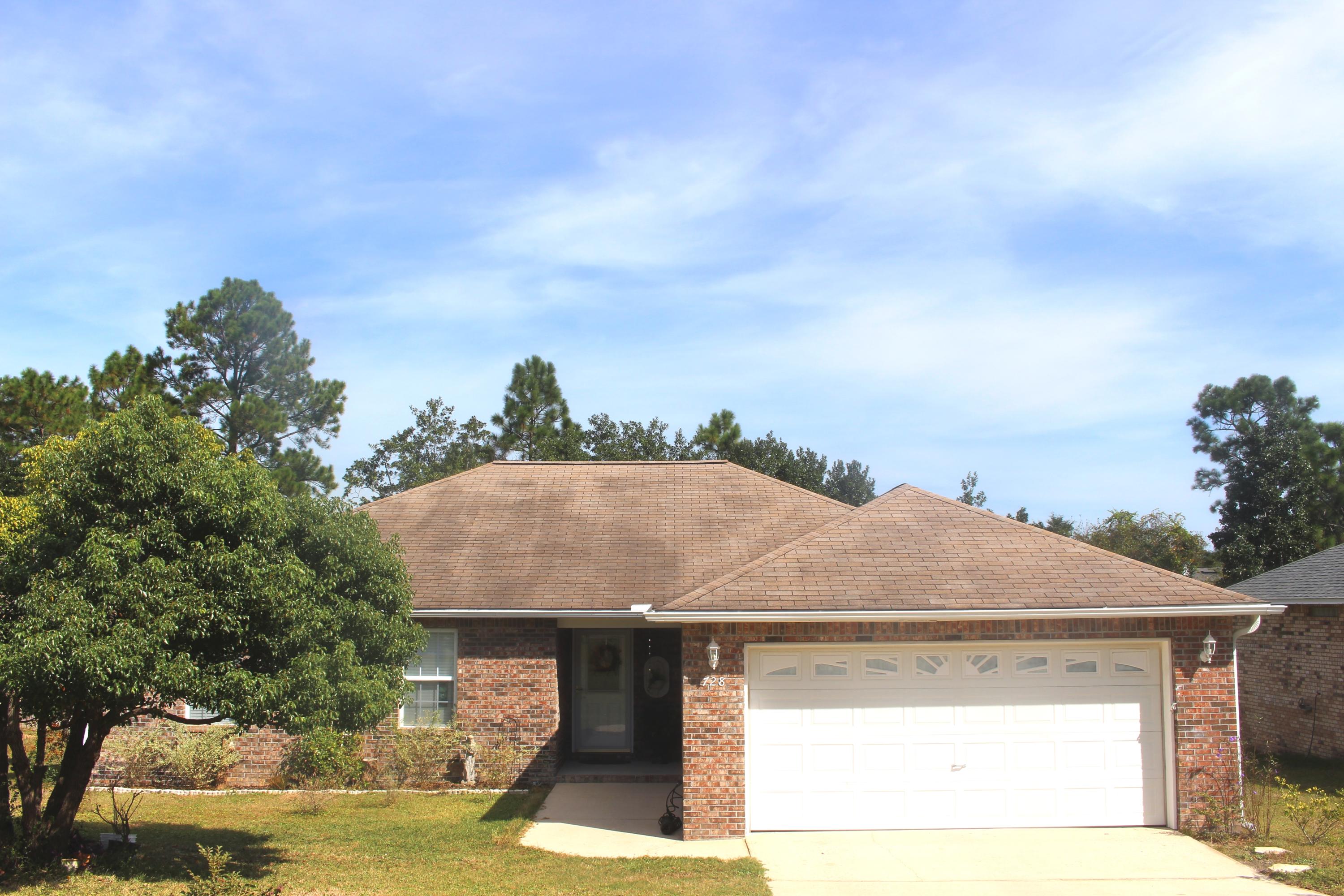 You do not want to miss out on this all brick 4 bedroom, 2 bath home in the desirable Steeplechase neighborhood. This emaculate move in ready home sits on a 1/4 acre lot! This home features a whole house water filtration system, sprinkler system, hurricane shutters, and a Florida Room. The Florida Room overlooks the backyard where you can enjoy the sound of a babbling brook near the back of the property. This home includes an updated interior with new light fixtures, floor tile, and a stunning backsplash in the kitchen. The Master bath features a gorgeous custom tiled shower. Take a look today and let us know what you think!Measurements are approximate. All information deemed important to be verified by buyer/buyers agent