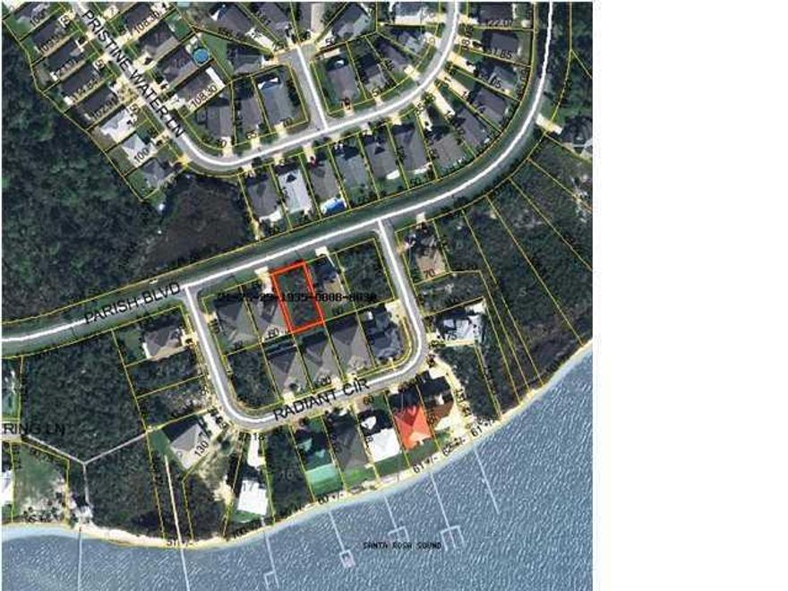 REO. Nice building lot in a small, established neighborhood with deeded water access on Santa Rosa Sound. Community amenities include common area boardwalk, boat dock, underground utilities, sidewalks and street lighting. Property to be sold as is.
