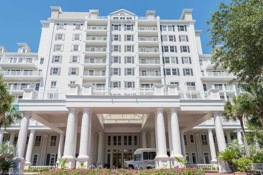 Enjoy the spacious luxury of this 2nd floor end-unit located in The Grand Sandestin  a southern plantation style residence sure to impress. Upon entering you'll find the kitchen, dining and living areas flowing together. Continue on to find the full bath, laundry closet, and private bedroom. Wood grain tile flows throughout the entire unit providing warmth and durability. The large wrap-around balcony is the perfect place to entertain or relax with your morning coffee. Grand Sandestin boasts an impressive lobby, bar, fitness center, and pool. Incredible amenities of Sandestin include: four championship golf courses, 98-slip marina, world-class tennis courts, retail shops, fabulous restaurants, conference centers, shuttle service, beachfront, and much more. An investor's dream  paradise!