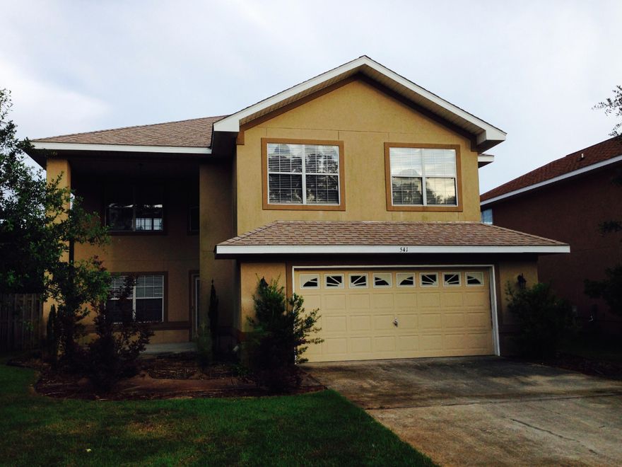 FORECLOSURE. 4 Bedroom 2 bath home in a Great Community. Located close to the Beach, Sacred Heart,Destin and Grand Blvd.Home features large lot with fenced in backyard, Living room, Dining Room, Family Room and a 2 car Garrage.Sold ''AS IS''.