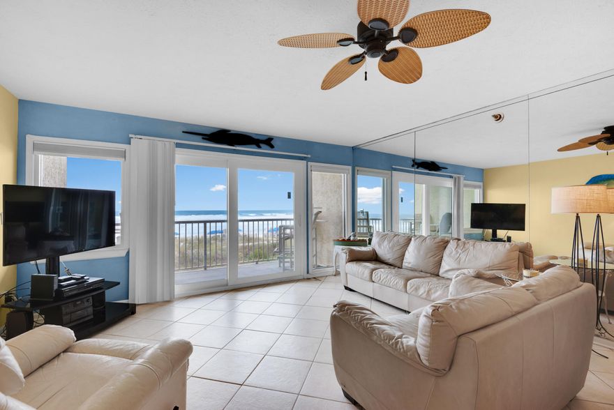 This 2nd-story beachfront condominium has it all, excellent amenities, private beach access, and stunning views all for only $350K, a rare find on the Emerald Coast. Spectacular views of sugary white sands and turquoise waters greet you the moment you open the front door and beckon you from every angle in the open layout. The balcony is the best spot to watch Destin's famous sunsets. This 1-bedroom condo with hallway bunks is a serious vacation rental with over $35K in annual rental income in 2019. Destin Seafarer is a low-density condominium community with 3 stories of units, covered parking, beachside pool, seasonal beach service, private beach, and onsite rental office if you choose to use it. Walk to the Back Porch for dinner or the Track for entertainment.