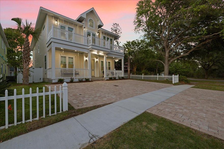 This newly constructed 2024 Victorian-style residence invites you to indulge in the perfect harmony of timeless elegance and modern refinement. Nestled just a few blocks from the pristine crystal white sand beaches, this magnificent home offers a perfect blend of historic charm and modern luxury. Step inside and be immediately captivated by the soaring ceilings, intricate moldings, and abundant natural light streaming through grand windows. Designed with both sophistication and everyday convenience in mind, the home features dual laundry rooms--one on the main level and another upstairs--ideal for seamless living. The heart of the home is the chef-inspired kitchen, featuring high-end granite countertops and a striking granite backsplash that creates a bold, yet timeless aesthetic. The kitchen is a dream realizedboasting-two refrigerators, dual dishwashers, and a professional-grade double oven, perfectly tailored for effortless entertaining and elevated daily life. The spacious, open-concept living and dining areas are perfect for both intimate gatherings and large-scale entertaining, offering seamless access to the outdoor oasis, the private backyard retreat awaits with a stunning saltwater pool, ideal for refreshing swims or lounging in the sun. Lush landscaping and a serene ambiance ensure complete privacy, making this the ultimate sanctuary. The master suite is a true haven, offering a generous layout, spa-like bathroom with luxurious finishes, and a walk-in closet fit for a wardrobe collection. Each additional bedroom is beautifully appointed, providing ample space and comfort for family and guests. With its ideal location just moments from the beach, combined with the luxurious amenities and timeless beauty, this home is truly one-of-a-kind. Don't miss the opportunity to experience this exceptional property, where every detail has been designed for the most discerning homeowner.
