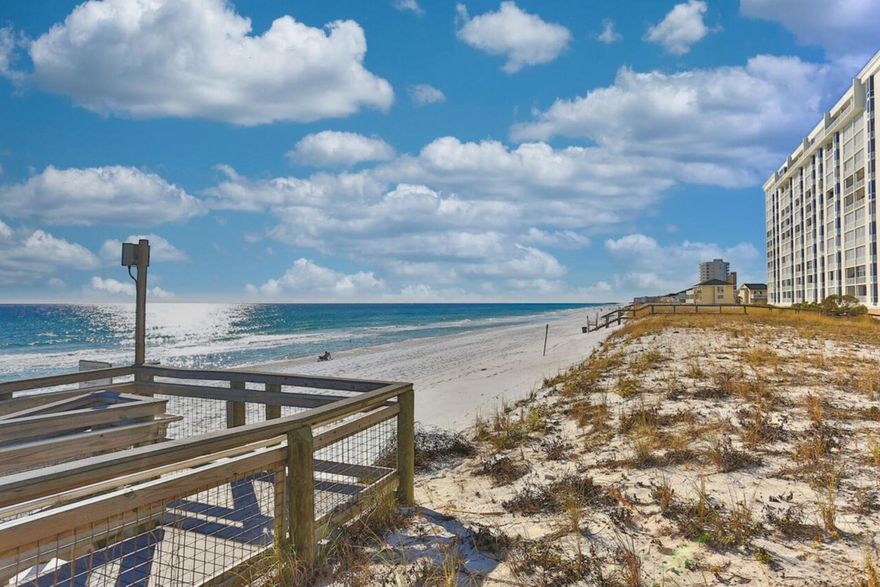This lovely Townhome has easy access to the fabulous Gulf of Mexico beaches and has been recently remodeled as part of the $20 million renovations at Shoreline Towers. Plenty of room for the whole family to make vacation memories and you can also cash in $$$ on rentals. Great view of the lake from your patio. Tile floor , granite kitchen counters, and a landscaped courtyard make this property standout. High ceilings give this TH good flow and an open feel. Pool , tennis courts, fitness center , and shuffleboard are just some of the great amenities. Located in the heart of Destin with many fun restaurants and attractions in the area. Gated and more than 400' of beach front.