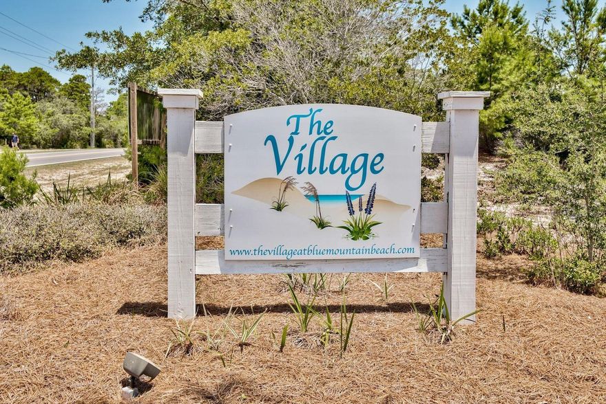 Bring all your ideas and beach home dreams to this gated community lot in the Village at Blue Mountain Beach. This great neighborhood between Santa Rosa Beach and Grayton Beach, with its own deeded beach access, has a comfortable blend of independent homes - like your new one - and condos. The Village has architectural guidelines to preserve appeal and property values. Amenities include a lovely swimming pool, cabanas, fitness center, summer kitchen and pavilion and shuffleboard courts. Take advantage of the time and money savings of the already paid tap fees and approved house plans that accompany this lot. The sand dunes here and blue lupine flowers, combined with some elevation, give Blue Mountain Beach its name.