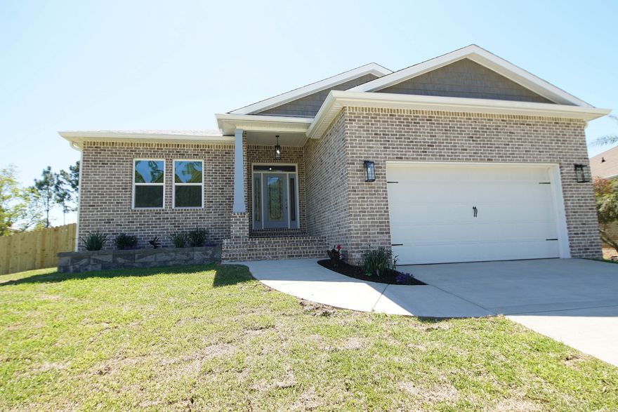 New Construction home in waterfront community with community deeded water access. Small pavilion opens to private beach. 5 bedroom, 3 bathroom home with office off the main bedroom. Open concept living area with large kitchen center island & dining area. Home will have tile throughout living areas and bathrooms, carpet in bedrooms, soft close cabinetry, quartz counters and stainless appliances. 1 year builder warranty and termite bond provided at closing. Estimated Completion Date is February 15, 2023. Finished photos of similar home with same floor plan.