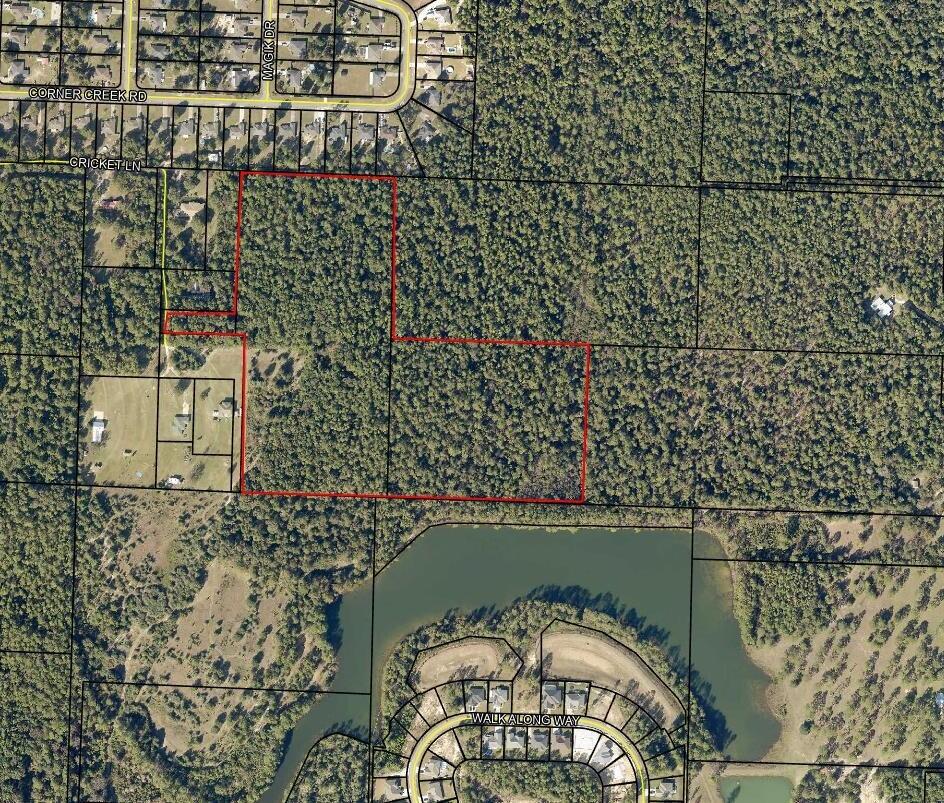 DIAMOND IN THE ROUGH! Very secluded & private yet close to town, beautifully wooded with a stream running through & gorgeous views of Nature Lake (this is the lake in Nature Lake Subdivision off Lake Silver Rd).  This property is a ''hidden ranchette gem'' for the buyer looking for a dream home setting that includes a good amount of land.  Legal access is from a 1 acre (included) vacant lot on Cricket Lane. Some of the land is cleared, some is wooded, and there is a very special custom home setting overlooking this (fairly large) gorgeous lake.