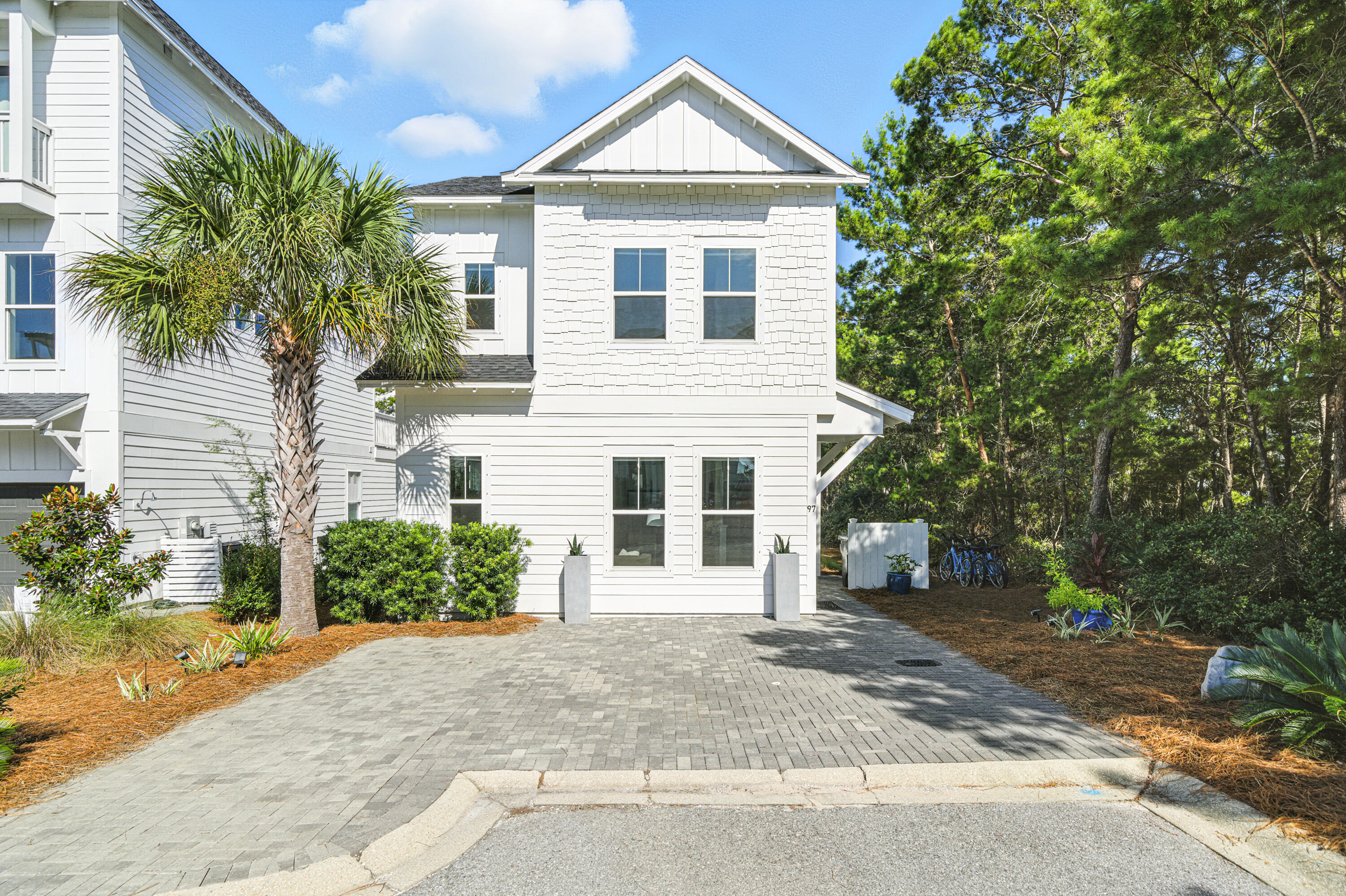 Welcome to your dream beach retreat in The Ivy at Inlet Beach. Located on a prime lot that is just steps from the community pool and clubhouse, this fully-furnished home is turn-key and checks every box. Located a short .5 mile walk to Inlet Beach-- the largest public beach access on 30A--this stunning 4-bedroom, 3.5 bath coastal home offers the perfect blend of comfort and convenience. Enjoy living walking distance to the beach, popular restaurants, shopping, and Scenic Highway 30A. It is a short walk away from the new pedestrian underpass featuring vibrant local art murals and providing easy access to Rosemary Beach and Alys Beach. Whether you're exploring coastal dune lakes or dining at nearby 30Avenue, you'll love the laid-back luxury of life at The Ivy This well-built home has a thoughtful floor plan with two primary suites (one upstairs and one downstairs). The first-floor suite features a king bed and private spa-like bath with double vanity, quartz countertops, and walk-in shower. Upstairs, the second primary suite also includes a king bed, double vanity, luxurious walk-in shower, and walk-in closet. Two additional guest bedrooms share a well-appointed hall bath with shower-tub combo, providing plenty of room for family and guests. A convenient bunk area at the top of the stairs sits near a huge owners' closet, providing additional storage and flexibility.
The spacious living and dining areas are perfect for hosting gatherings or enjoying quiet nights in. The chef's kitchen includes quartz countertops, stainless-steel appliances, and ample cabinetry, making meal prep easy and stylish.
Interior highlights include beautiful wood floors, quartz countertops in the kitchens and bathrooms, stylish coastal finishes, and two owners' closets. Offered fully furnished, this property is ready for immediate enjoyment or rental income.
Head outdoors to entertain, relax with family or friends, or soak up the sunshine. The outdoor living space is designed for entertaining with a charming back porch, extensive patio with plenty of seating, and an alfresco dining table with seating for 12 and propane grill. There is also an outdoor shower for washing off the sand!
Whether you're seeking a vacation rental, second home, or primary residence, this property combines modern finishes, a prime location, and amazing access to the beach, pool, and all of 30A's most popular spots. Walk to Donut Hole, 30Avenue, Shades Bar & Grill, and more! Beach access is easy at Inlet Beach--there is plenty of parking and public restrooms. Camp Helen State Park is less than 1.5 miles away and is bordered on three sides by the Gulf of Mexico and Lake Powell. Pier Park shopping is only 10 miles away!
This is more than just a home, it's a lifestyle. Don't miss your chance to make it yours. Schedule your private showing today!
Buyer to verify all pertinent information in listing.
