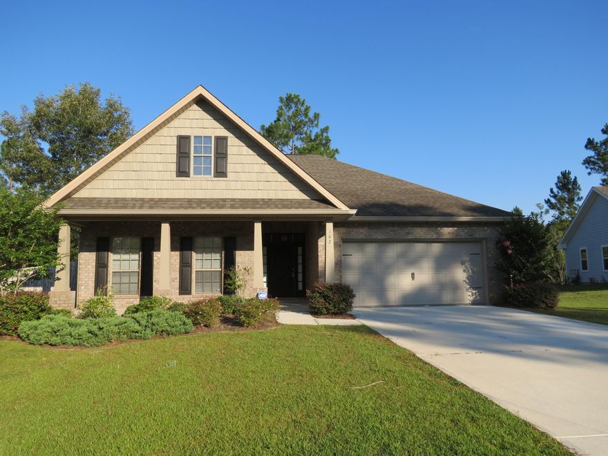 Available NOW!!!...Desired Rolling Ridge Subdivision features nice South of I-10 home. Location, location, location. 3 Bedrooms, 2 baths, Florida room, vaulted ceilings, eat in dining area, breakfast bar, open split floor plan, and beautiful foyer. Spacious master, large enough for king size furniture and sitting area. Master bath features, nice double vanity, garden tub, and separate shower. Home has privacy fenced back yard, deck for backyard grilling and plenty of space. 2 car garage and great curb appeal. WAIT....this home also offers lawn care. No inside smoking. Small pets may be allowed with owner approval and on case by case basis...Lawn service included in rental rate.