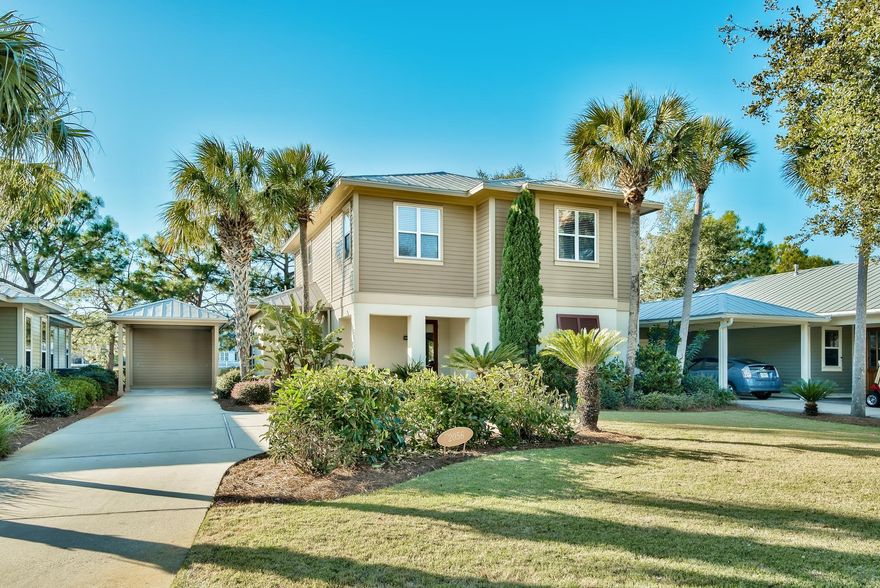 LAKEFRONT! Welcome home to the neighborhood of Crystal Lake- a true spring fed lake community within the gates of Sandestin Golf and Beach Resort. This four bedroom lakefront home is ready for you and your family to enjoy the large front yard with porch and large backyard overlooking an expansive view of the serene lake and private dock. The living room has beautiful windows to take in the beautiful view of the trees and waterfront. The family style kitchen is spacious with stainless steel appliances. Amazing views to the large lake can be had from the master bedroom with en suite bath featuring a whirlpool tub.