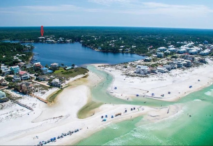 Serenity and privacy abounds at Heron's Watch, a gated community in Seagrove secretly located behind Old Florida Fish House Restaurant! Totally remodeled in 2021! New furnishings convey as well as rentals if you choose to remain w/Forever Vac. Rentals. King BR w/en suite bath, BR 2 has queen w/Bunks! Both bedrooms are large with lots of natural light throughout, a stackable washer/dryer and a storage closet for your beach gear on the balcony. Enjoy peaceful surrounds on the top floor from your balcony facing the State Forest. Heron's Watch offers walking trails, ample parking, no rent restrictions & access to Eastern Lake and Walton Dunes Beach!. Don't miss this 5 Star property! Walk to shops and restaurants and bike to the beach! Located in Building w/elevator! Close to pool and BBQ area!