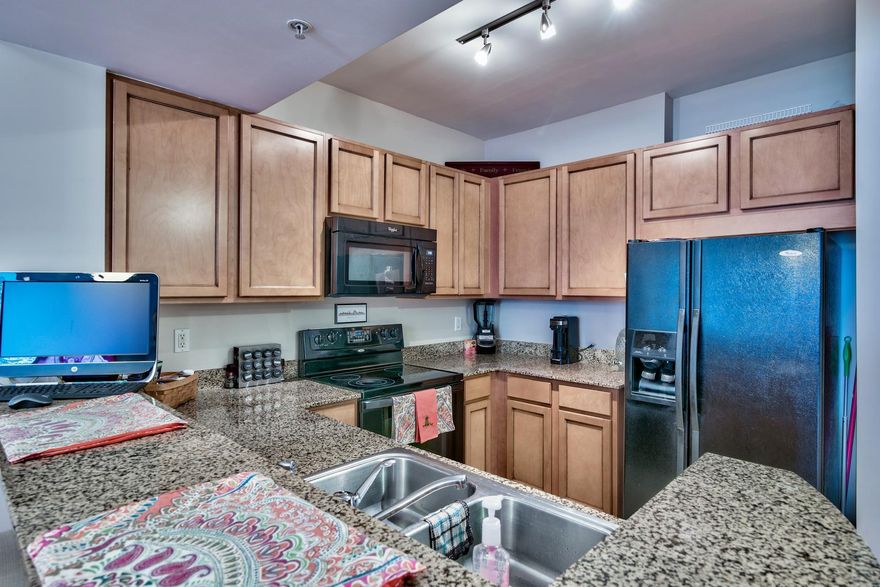 Perfectly situated in the heart of Destin, this pristine 2bed/2bath condo at The Palms of Destin leaves little to be desired. This unit features granite countertops and has recently been updated with fresh paint, new laminate flooring and new carpet. Unit 2214 would be a phenomenal investment opportunity with gross annual rental income projected at $25,130! The Palms of Destin is loaded with first class amenities including a large lagoon style pool complete with a waterfall, tennis courts, basketball courts, a playground, a state-of-the-art fitness center and a beautiful lobby complete with an onsite restaurant and conference center. As an added bonus, the quarterly HOA fees cover all utilities, including electricity!