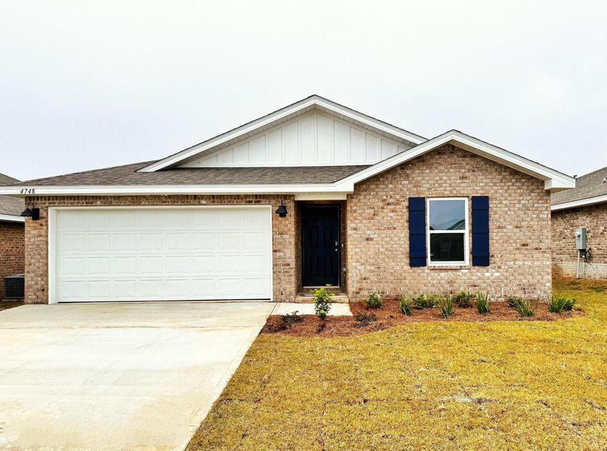 New Phase in Patriot Ridge community! Offers community pool, cabana, underground utilities & sidewalks. The popular Freeport is a stylish 4 bed, 2 bath home with a nice, covered patio & highly desirable open floorplan. GREAT for easy living & entertaining. The beautiful & well-designed kitchen features: large island bar, pantry, all stainless appliances, smooth top range, built in microwave. Spacious Bedroom 1 & the adjoining bath have a large walk-in closet. The latest in gorgeous wood-look flooring throughout & PLUSH carpet in the bedrooms. The Smart Home 'Connect' package provides several Smart Hm. devices for your convenience. VERY convenient South Crestview location.  Easy access to Ft. Walton/Destin area beaches & just minutes to golfing.