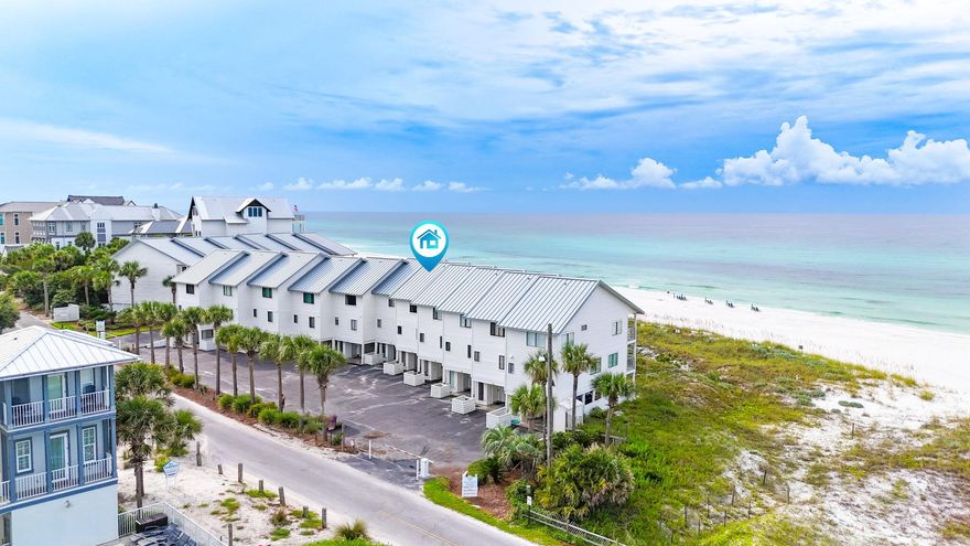 Gulf-front, gated, and south of Scenic 30A, this townhome at 320 Beachfront Trail, Unit 13 offers a rare chance to own in one of the most private and peaceful stretches of 30A. Nestled in a low-traffic, secluded area, this residence combines the tranquility of a hidden getaway with the convenience of being minutes from 30A's dining, shopping, and bike trails.From the moment you step inside, the Gulf views set the tone. The main living area overlooks the water and flows into the dining and kitchen spaces, creating a comfortable setting for entertaining or quiet evenings at home. The primary suite is also Gulf-front, with its own private balcony where you can wake up to the sound of the waves and unobstructed views of the emerald waters. In total, the home features two Gulf-front balconies, perfect for enjoying both sunrise coffee and sunset evenings.

Practical coastal living details are built in: covered parking under the unit, private owner's storage for beach gear, and an outdoor shower to rinse off after a day in the sand. The property is being sold fully furnished and turn-key ready, making it immediately enjoyable as a personal retreat or an income-producing rental.

This is 30A living at its finest  a quiet, gated setting right on the beach, with direct access to the sugar-white sand and turquoise waters that make the Emerald Coast world-famous. Properties like this, with two private Gulf-front balconies and a low-density location, rarely come available. Don't miss your opportunity to own a true Gulf-front escape.

All information deemed reliable, please verify if important.