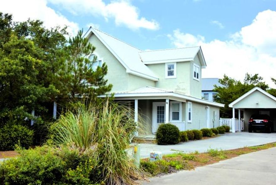 So close to the beach! Whites Gulview Estates is located approximately 6 miles east of Seagrove on Scenic Hwy 30A. Deeded beach access with boardwalk across the street. Located on the third lot in from Hwy 30A. 63 Clareon is a 3 bedroom cottage with an in-ground pool perfect for a family retreat or rental property.