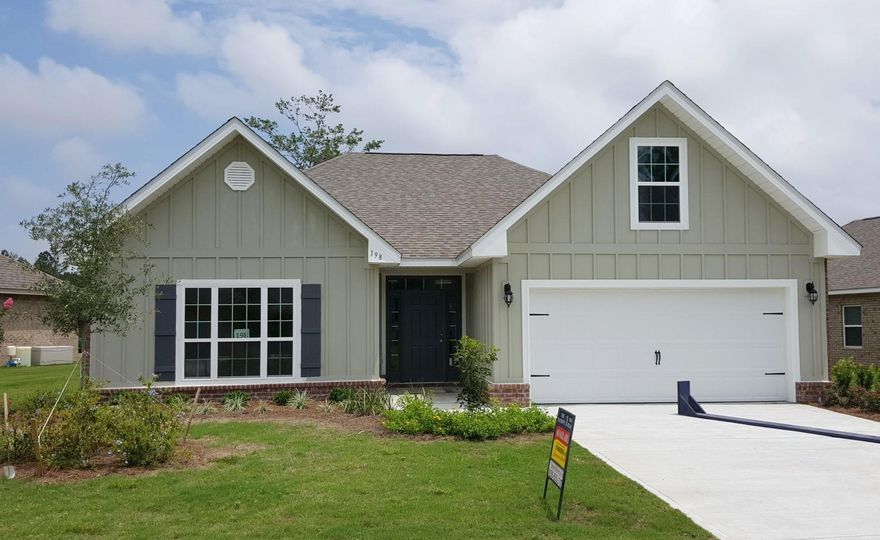 BRAND NEW SECTION- ONLY 20 LOTS AVAILABLE TOTAL. UPDATE 5/2- ONLY 10 LOTS LEFT !The Bonaventure features 3 bedroom/ 2 bath & 2 car garage. Incredible Standard Features in this home INCLUDE: Granite Countertops in kitchen & baths, TILE shower in master, Stainless Steel Frigidaire Microwave, Stove & Dishwasher, Brushed Nickel Plumbing Fixtures, HARD surface floors in all the common areas in the home, 16'' tile in baths & utility room, only carpet in bedrooms. Extensive Crown Molding, Designer Axis Brushed Nickel Lighting, & more..Home sits on nice size lot with approx. 50 ft. of backyard & backs up to a large pond.HOA dues include Basic Cable each month, access to all the amenities & upkeep of all the common area