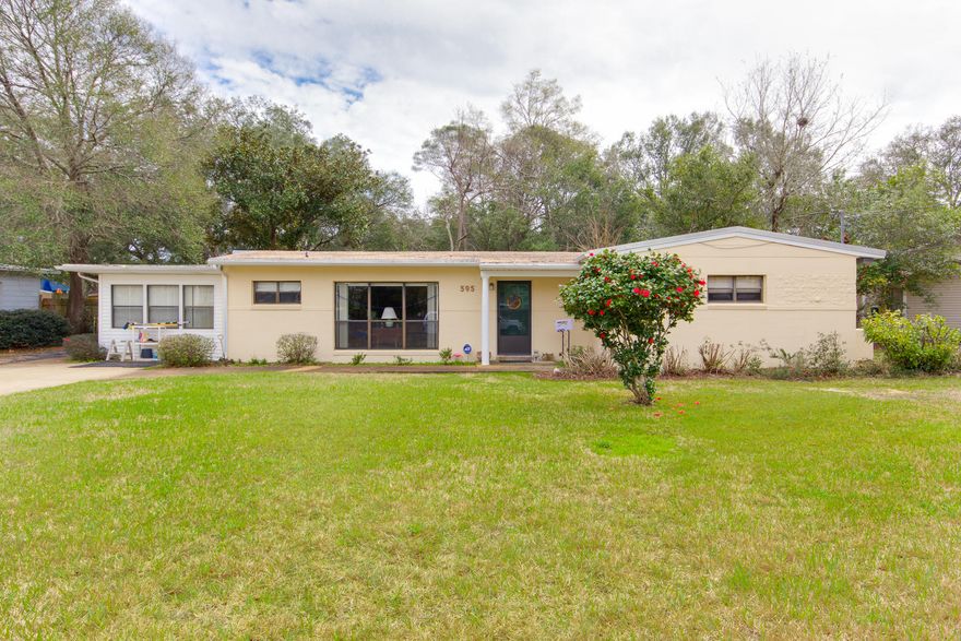 Absolutely adorable 3 Bedroom, 2 Bath home in the highly coveted Elliott Point area of Fort Walton Beach. Super close to water access and see the water from your front yard. This home has been in the family for many years and has been lovingly maintained. Upgraded wiring and the kitchen isn't original either. Several areas of additional living for a he room, she room, tv room and more. Large yard too with plenty of room to roam! Shed in backyard stays for all of your lawn care needs. As you walk in, note the extremely large windows that allow plenty of light in. Bedrooms are all nice and separate from the living room and main house areas. Kitchen boasts a nice breakfast bar area for all of your entertaining needs. This one won't last long. Call today!