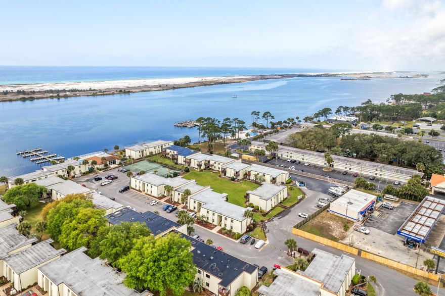 Fully furnished and move-in or rent-ready immediately, making it an excellent primary residence, second home, or investment opportunity. Major updates include HVAC (2020) and water heater (2016). For extra peace of mind, the seller is offering an Achosa Home Warranty at closing.The Fountainhead Condos are a waterfront community along the Santa Rosa Sound offering comfort, convenience, and an ideal Fort Walton Beach location. Just minutes from the sugar-white beaches of Okaloosa Island, this condo also provides easy access to Hurlburt Field and Eglin Air Force Base.Community amenities include a pool, tennis court, and clubhouse with kitchen, perfect for entertaining and gatherings. The HOA covers water, sewer, and trash, helping keep monthly expenses predictable. Whether you're looking for a full-time residence, second home, or income-producing property, Unit 19C offers flexibility, location, and value in the heart of Fort Walton Beach.