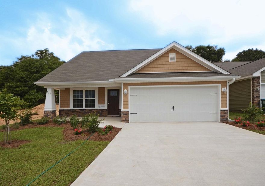 Looking for a new home for the summer time? Well you should. This new construction home in Stillwell Estates is cheaper than renting. This home offers light and bright open floor plan. Inviting living room that overlooks the breakfast bar that opens up to the kitchen and dining room. Downstairs Master Suite with walk in closet, dual vanities, garden tub, and separate shower. Guest half bath also down stairs with inside laundry. Upstairs are 4 additional bedrooms with nice size closets. Enjoy the covered lanai with access from kitchen opening out to the spacious back yard that you don't have to cut. Seller to pay up to $2400 of buyers closing costs.