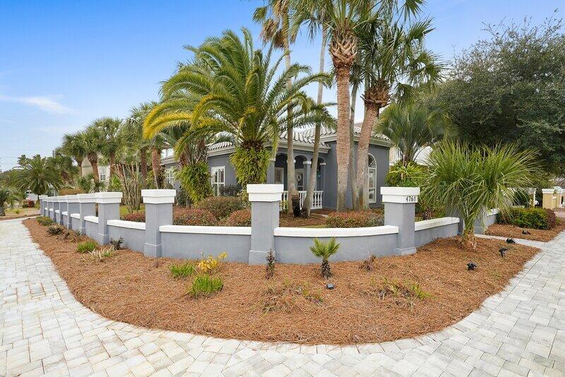 Your deeded Beach Access is just a short walk from this beautiful Caribbean beach home boasting 2 Bedrooms, 2 Full Baths PLUS Bunk Room in the wonderful beachside neighborhood of Terra Cotta Terrace is now available for families to create new beach memories! Tiled roof is only 6 years old with newly painted exterior and newer AC units and irrigation pump! This immaculate home features tall ceilings and tile flooring throughout. Enjoy a gas fireplace on cooler evenings. Take a quick walk to the white crystal sand beach and arrive within minutes! The Terra Cotta community offers a heated pool, volleyball court, tennis courts, dog park, and grilling area with all the amenities of The Enclave included. This home is being sold fully furnished. Own your very own beach house and palm trees.
Beautiful Caribbean style beach cottage, vibrant decor and beachy vibes throughout.