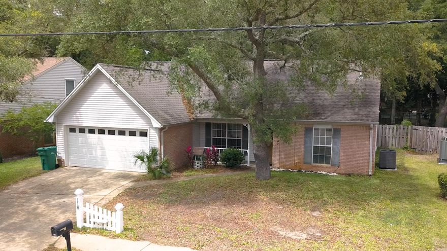 Check out the Virtual Tour! Welcome home to this 1,796 sq ft, 4 bed/2 bath home that has direct access to Cherokee Park! Wonderful house - close to base - with great schools - at a great price...What more could you ask for?! As you enter, you'll see the large living area, beautiful exposed beam in the high ceilings, and the dining area to your left. Through the kitchen, you'll see the perfect little breakfast nook. This split-entry floor plan has the master bed/bath beyond the kitchen and two other bedrooms and the guest bath on the opposite end. The 4th bedroom is upstairs and has a built-in shelving and plenty of natural light through custom windows. Outside is a quiet neighborhood with sidewalks, a fenced back yard, and direct access to a great local park. Call today!