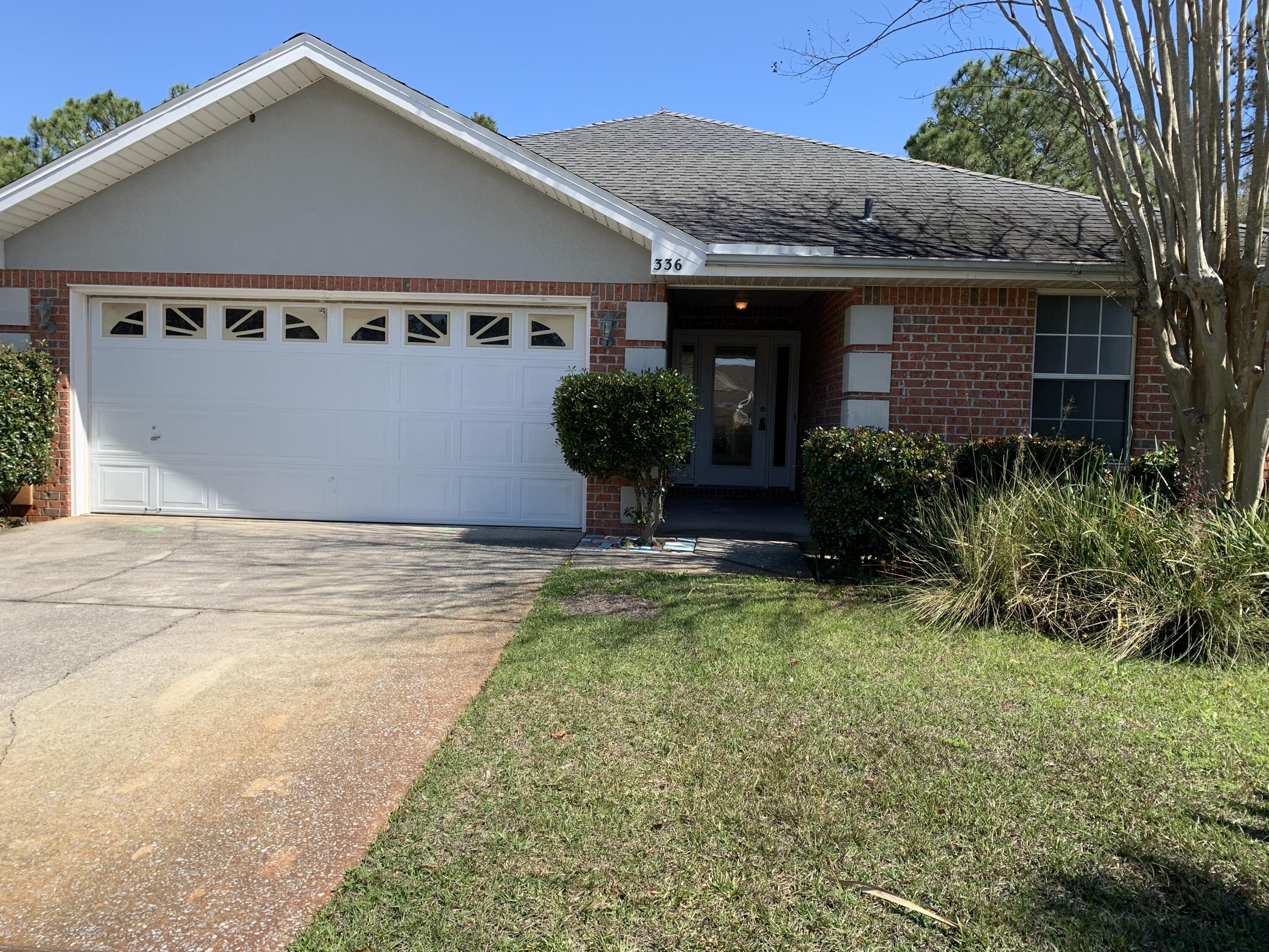 This 4 bedroom 2 bath home has been freshly painted, new carpet and LVP. Home is located on cul-de-sac in Emerald Home features a fireplace in the Livingroom for those cold evenings and a garden tub and walk in shower in the master bath. Bay. 2-car garage, Sprinkler system with lawn pump. Emerald Lakes has community pool tennis, and playground. Back of house is wooded. Sorry No Pets are Smoking allowed