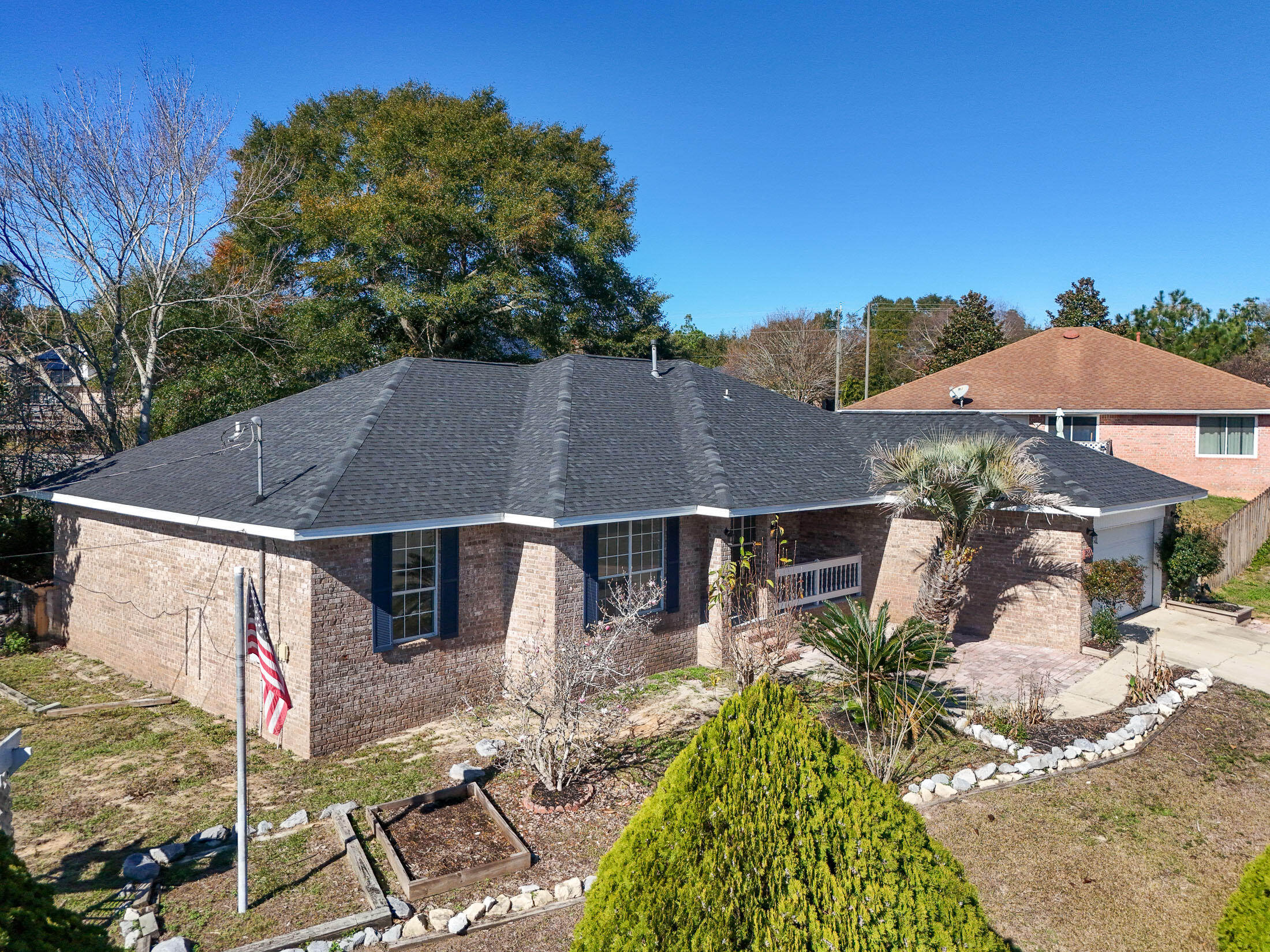 Step into the charm of modern living with this newest updated/renovated brick home on Whitehurst Lane. This 2,254-square-foot residence is perfect for family living and entertaining. Once inside, take note of the updates throughout the home. Renovations and Updates Include: New roof 2024 Sleek new flooring that enhances every room Energy-efficient water heater Upgraded AC system Stylish new light fixtures Freshly painted interiors in a neutral, modern palette Fully remodeled kitchen (with new appliances) and bathrooms. New fence around backyard Relax on the inviting front porch, perfect for enjoying your morning coffee, conversation, and/or evening breeze. Inside, the foyer opens to a flex room to the left and a formal dining room to the right, both featuring large windows that fill the space with natural light.

Impressive kitchen renovations include:
Stainless-steel appliances
Stainless steel single basin sink with built-in cutting board and pull down handle
Luxurious quartz countertops
Sleek, modern cabinetry with ample storage
The adjoining breakfast nook, surrounded by windows, is an ideal spot for casual dining and soaking in the morning sunlight.

Comfortable Bedrooms and Spa-Like Bathrooms
Enjoy the tranquility of spacious bedrooms designed with relaxation in mind. The updated bathrooms feature:

New vanities, toilets, and fixtures

A primary suite with a tiled walk-in shower and private water closet

Outdoor Living Made Easy
Step outside to a fully fenced backyard, complete with a brick/concrete platform that's perfect for entertaining, grilling,or a host of other outdoor activities.

This home combines modern updates with timeless appeal.