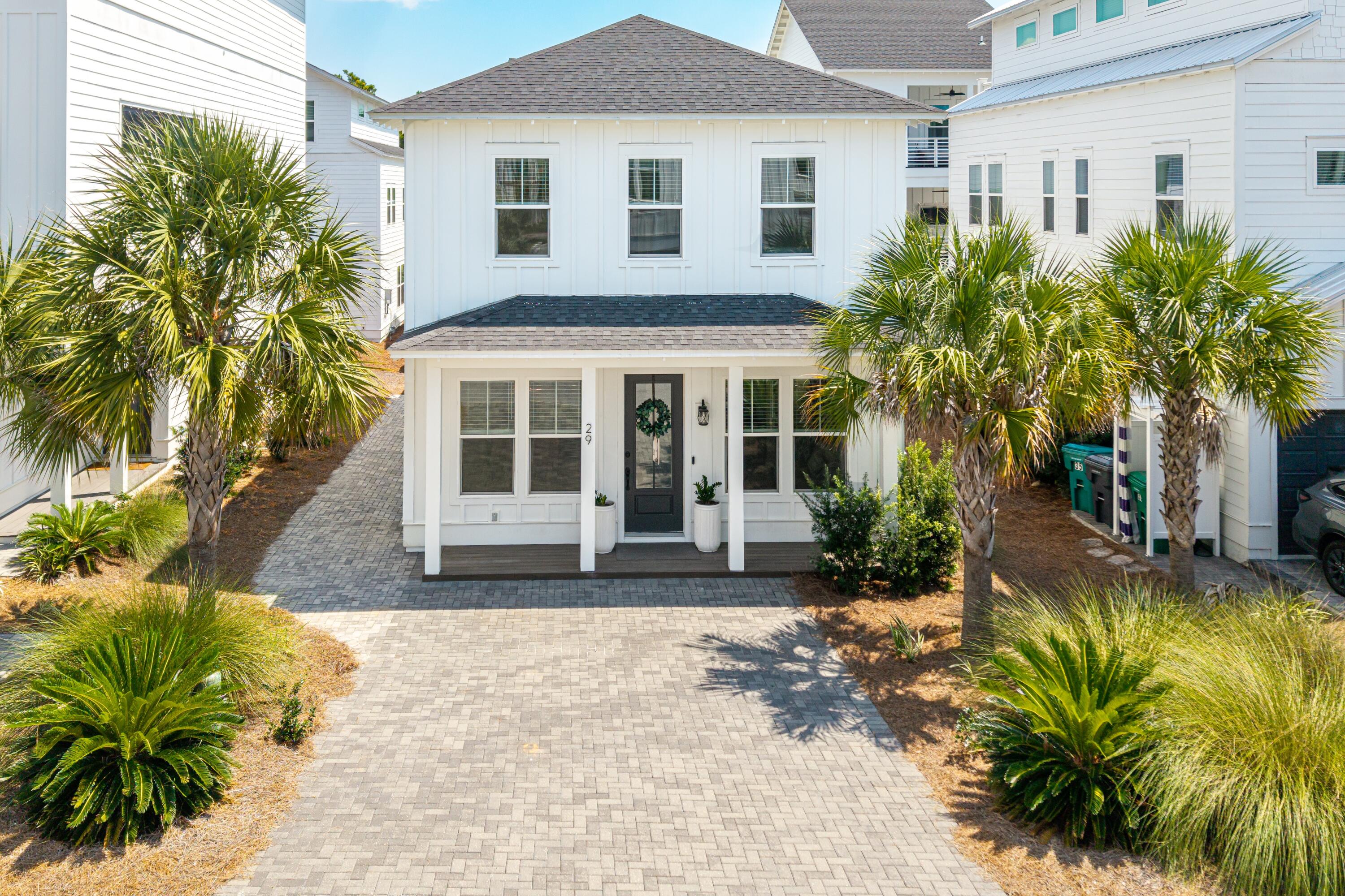 Welcome to Ivy at Inlet Beach, where coastal charm meets classic sophistication. This 3-bedroom, 3.5-bath home is unlike any other in the neighborhood, offering a customized floor plan and rare design features that set it apart.Every bedroom is a private retreat with its own ensuite bath, while the first-floor primary suite delivers convenience and comfort that is seldom found in this area. With two separate living spaces, one upstairs and one down, there's plenty of room for both relaxation and entertaining.The chef's kitchen is thoughtfully designed with a gas cooktop, double ovens, and an island equipped with built-in electrical and a discreetly tucked-away microwave. Attention to detail is evident throughout, from the oversized bike/beach gear storage to the home's exceptional condition, having been used only as a second residence.
Just a 12-minute walk to Walton County's largest public beach access, and within easy reach of Rosemary Beach and the best of 30A, this property offers the ultimate coastal lifestyle. Opportunities at this price point are exceedingly rare, making this home a true Inlet Beach gem.