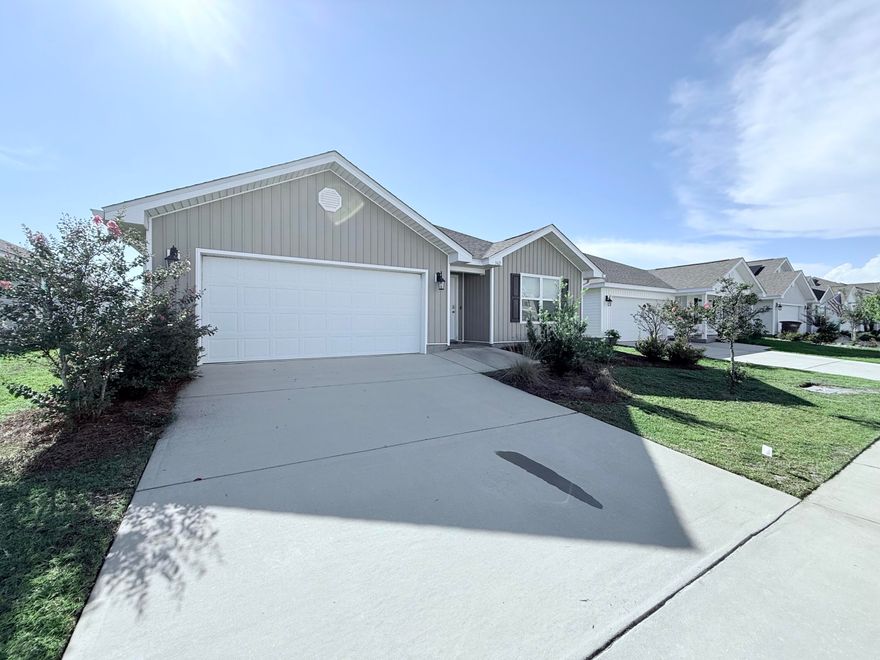 This property features an assumable mortgage with a low 2.50 % interest rate, available exclusively to eligible veterans! Welcome to your new home! This beautifully maintained 4-bedroom, 2-bathroom property has been professionally cleaned and is move-in ready. Featuring an open-concept layout, this home offers spacious living areas and a stunning view of the backyard pond, surrounded by lush landscaping. Enjoy the outdoors in the generously sized backyard - perfect for gatherings with family and friends. The home includes stainless steel appliances, a washer and dryer, and gutters installed around the entire house. Located in the desirable Bridge Harbor community, you'll enjoy amenities like sidewalks, scenic walking areas, a community pool, and a clubhouse. Conveniently situated next to Tyndall Air Force Base, major grocery stores, restaurants, a boat ramp, and more - everything you need is just minutes away. Don't miss your chance to own this beautiful home. Schedule your private showing today!