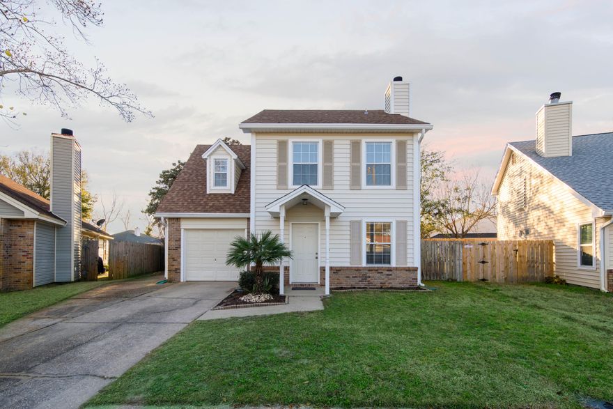 MOVE-IN Ready beautiful 3 Bedroom, 2 1/2 Bath home with a 1 Car garage just ONE MILE from Hurlburt Field. This house is located in a well-established, quiet neighborhood that is great for families. Don't let the age fool you this owner has done many renovations to include Brand NEW ROOF, INSULATED VINYL SIDING, Tile throughout the first floor, laminate flooring in all 3 Bedrooms, whole house re-plumbed with a PEX PLUMBING SYSTEM, 2013 50 Gal. WATER HEATER, 2017 HVAC, and fresh paint throughout!Upon entering you will be welcomed by the well-designed large living room that features a wood-burning fireplace and tiled floor. Towards the back you will see a spacious eat-in kitchen with stainless steel appliances and 2 pantries.