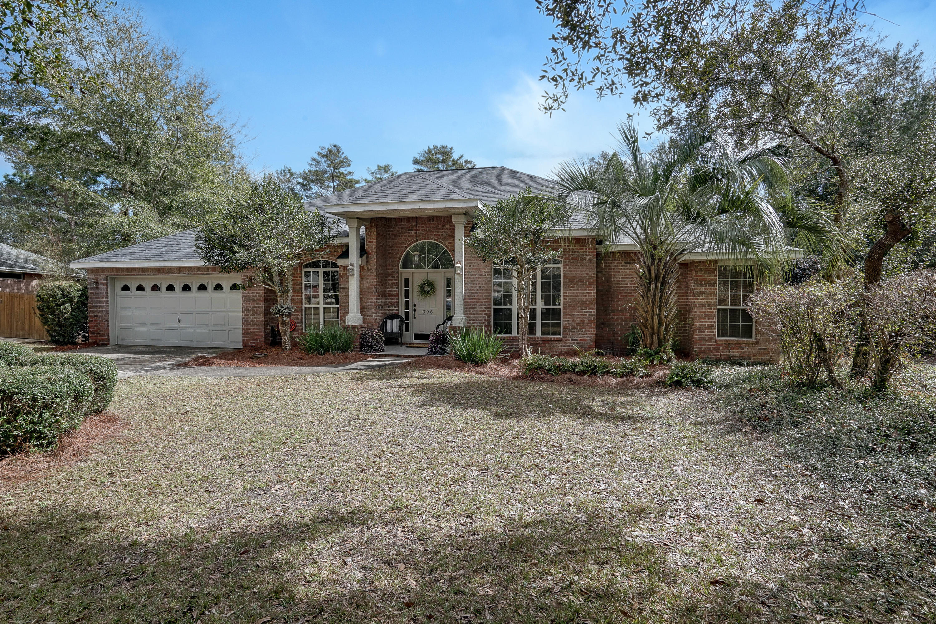 AMAZING brick pool home located on .42 acre cul-de-sac off Ruckel Drive close to Lake Henderson in Rocky Bayou Country Club Estates. This 4 bedroom, 3 full bath home is beyond gorgeous with every bell and whistle you can think of for 2021: 10 foot ceilings, plantation shutters, real hardwood flooring, large kitchen with white cabinets, high end stainless steel appliance, bulter pantry, deep crown molding throughout, large transomed windows, brand new roof in 2020. The outside is an oasis on par with the gorgeous interior featuring an amazing screened in porch, large deck, hot tub and in ground pool installed in 2014 plus ample yard for any activity. This is a truly special home that needs to be viewed to appreciate the speculator lifestyle you can have here in Niceville.
