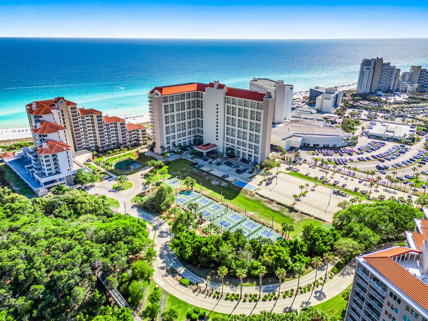 This great condo can be yours!!  Renovations to the grounds and outdoor activities make this the ideal spot for your beach vacation!! Located in the 52 acre resort of Tops'l , amenities galore, tennis, pickleball, beach access, pools. grills, and a poolside bar and grill. Many fun attractions and restaurants in the area. Sleeps up to 6 with a double sofa bed. Large balcony for enjoying the view of the Gulf and beaches. Sold completely furnished with the exception of items in the Owner's closet. This unit is a MUST SEE!!One of the LLC Sellers is a licensed realtor in the state of Nebraska,.