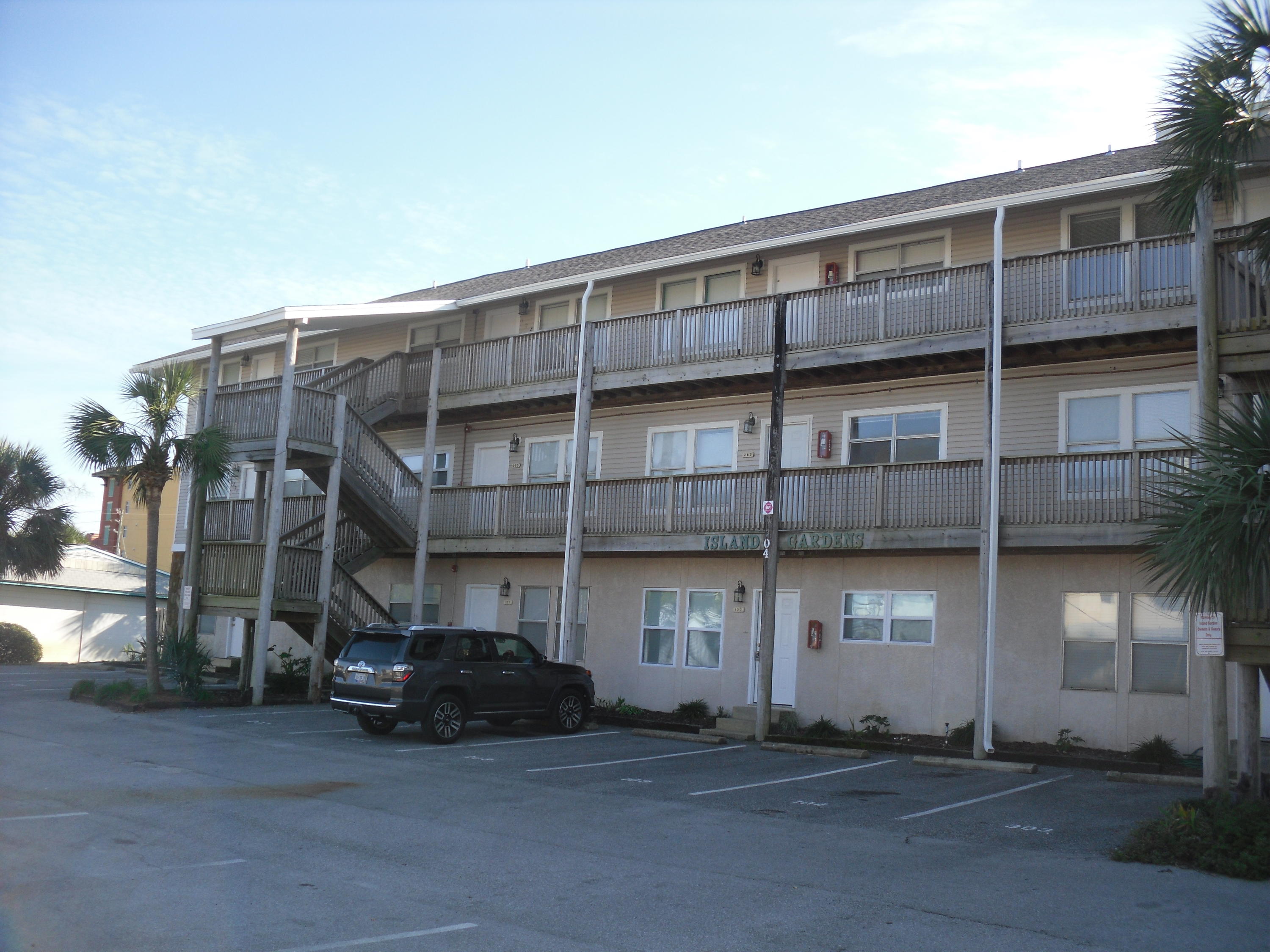Nice 3rd floor condo with views of the beach and just steps to the beautiful white sands of Okaloosa Island. This one bedroom one bath unit has nee appliance's fresh paint and is ready to move in to. Great place to live or for a second home or vacation rental. This is a Homepath property and is available for immediate occupancy. Call today for your showing appointment.