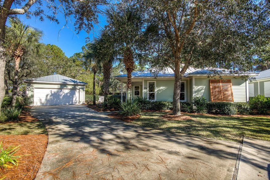 One level lovely cottage home with oversized 2 car garage located on a spacious cul-de-sac lot, with fenced back yard within the gates of the Sandestin Golf & Beach Resort! Perfect as a full-time residence, second home, or investment property. 3 Bedrooms, 3 Full Baths, plus separate Study/Office with Built In Cabinetry. Plenty of room for parking, as this property also has an extra wide driveway. Easy, maintenance free living, with Crystal Lake Homeowners Association amenities including landscaping and lawn maintenance, pest control, community pool, trash pick-up, and basic cable. Quality built well maintained Huff Home with desirable floor plan featuring split bedrooms, large living area, nice private screened in back porch, separate pantry, laundry room, walk in closets, & tile floors.
